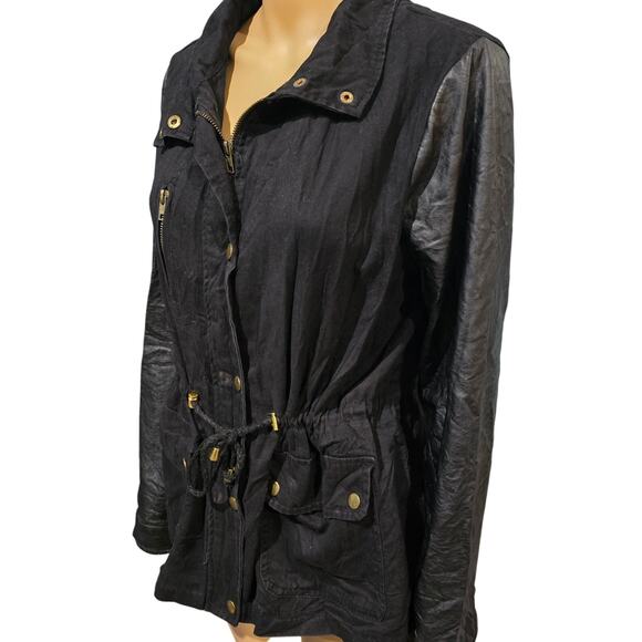 Charlotte Russe Black Zip Up Jacket XL - Picture 2 of 6